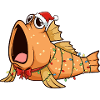 Funny Mudskipper - Christmas