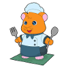 Hamster Cutlery Cooking Kitchen