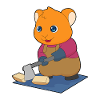 Hamster Lumberjack Axe Forest