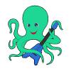 Octopus Musician Guitar Music