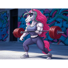 Kraftvolles Einhorn-Training