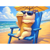 Strand Bunny Eiscreme Sonnenbrille