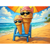 Eiscreme im Sommer