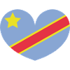 Congo heart flag