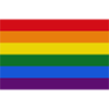 Gay rainbow flag