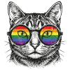LGBT-Pride-Monat – Regenbogenkatze