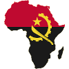 Drapeau angolais : Afrique utilisée