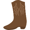 Western Boot Stitch Art