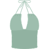 Mint Halter Bikini Top