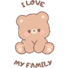 Cuddly Bear Love for Family