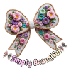Bestickte florale Fliege – Romantischer Stil