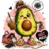 Kawaii Avocado Hot Mess