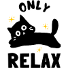 Whimsical Cat and Golden Sparkles