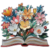Book and flowers