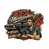 KFZ Mechaniker Retro Lebenscraft