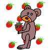 Erdbeere Teddy Kinder Bär 