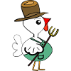 Chicken Rooster Farmer Farmer Children Farmer