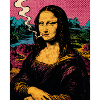 Mona Lisa Smoking Pop Art