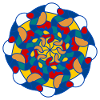 Bright Kaleidoscope Mandala