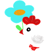 Flower Chicken Chick Kids Spring