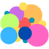 Points de couleur ludiques