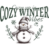 Cozy Winter Vibes Schneemann