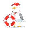 Rescue Seagull with Lifebuoy