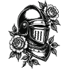 Rose Knight Helmet