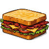 Cartoon Sandwich Illustration