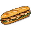 Grilled Chicken Sub Art