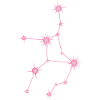 Jungfrau Stern Sternbild Sternzeichen Pastellrosa