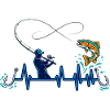 Angler Heartbeat ECG Infinity Fish