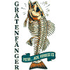 Grätenfänger Lustiges Angler Fisch Skelett