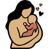 Maman Câlin de bébé Bohême