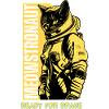 Space Ready Astronaut Cat