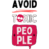 Avoid toxic people - skull