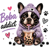 Boba Addict French Bulldog Bubble Tea