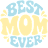 Meilleure maman à motif pastel