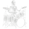 John Tyler plays drums