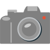 Icône de caméra Gris graphique