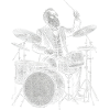 Rutherford B. Hayes plays drums