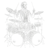 Millard Fillmore plays drums
