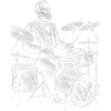 Ulysses S. Grant plays drums