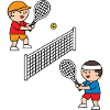 Playing tennis is fun!