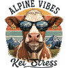 Alpine Vibes Cow Kei Stress