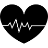 Heartbeat Line Love Heart