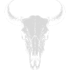Bull Skull Horns