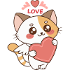 Chaton Ange Coeur et Amour