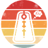 Metronome Music Beat Funny Largo Retro