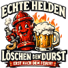 Echte Helden löschen den Durst
